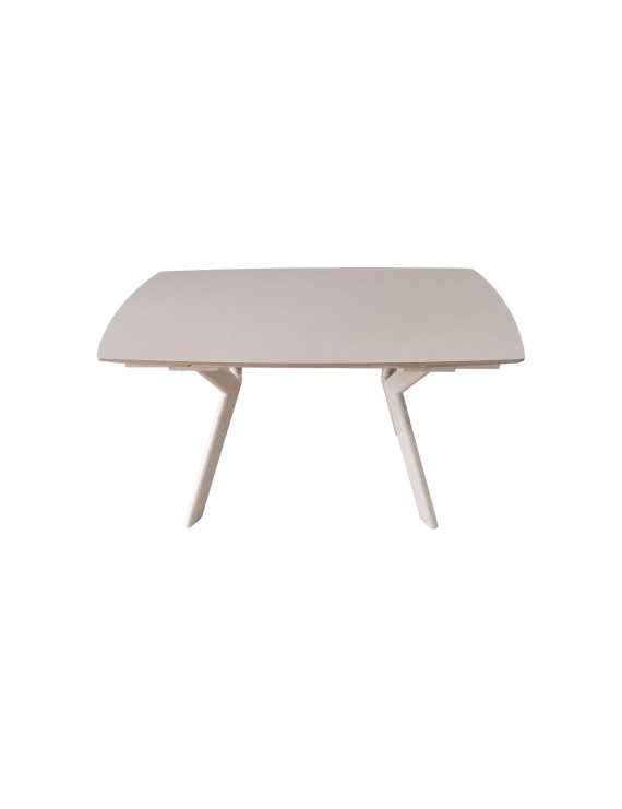 Стіл NOREEN CERAMIC 140(200)*80 білий/кашемір
