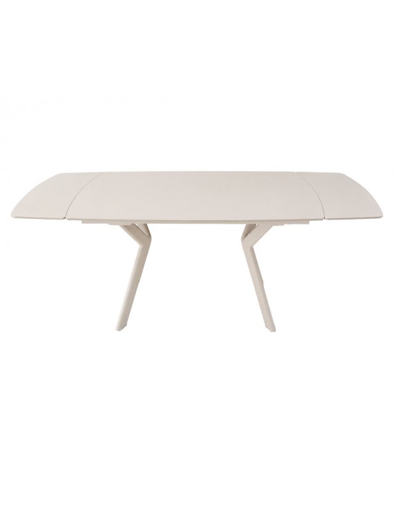 Стіл NOREEN CERAMIC 140(200)*80 білий/кашемір