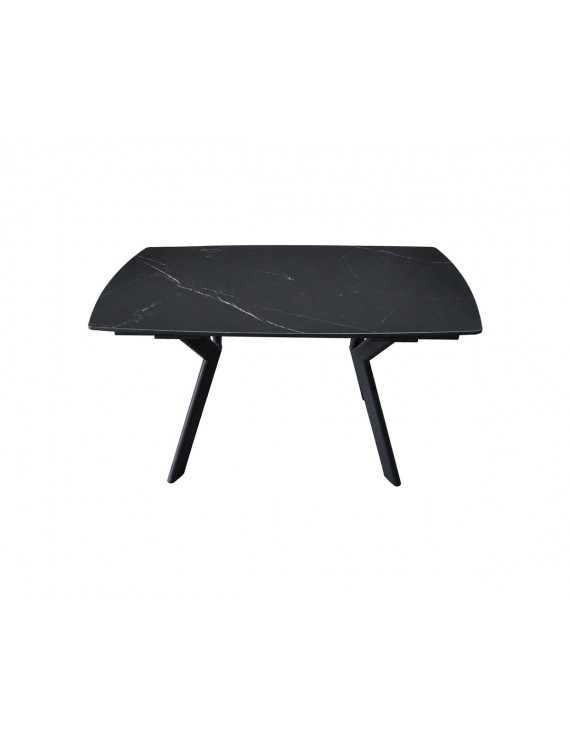 Стіл NOREEN CERAMIC 140(200)*80 чорний/чорний