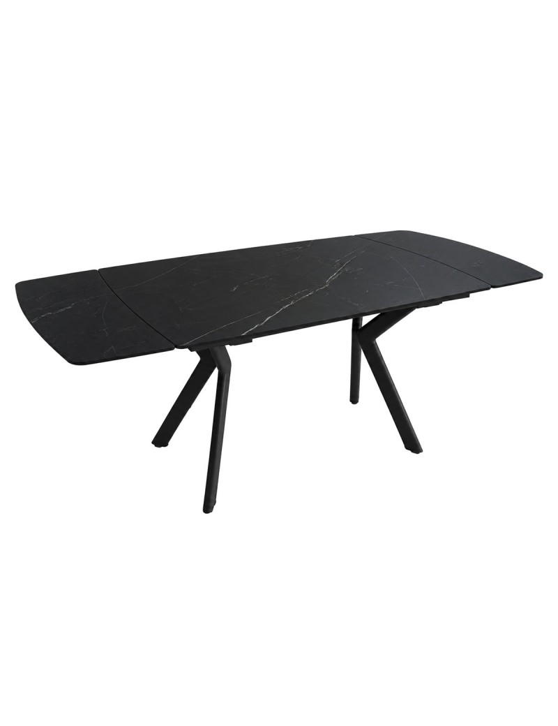 Стіл NOREEN CERAMIC 140(200)*80 чорний/чорний