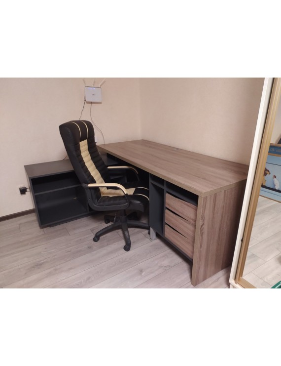 Стіл письмовий CONNECT 2 L 180*78,6 см Дуб сонома трюфель/Антрацит