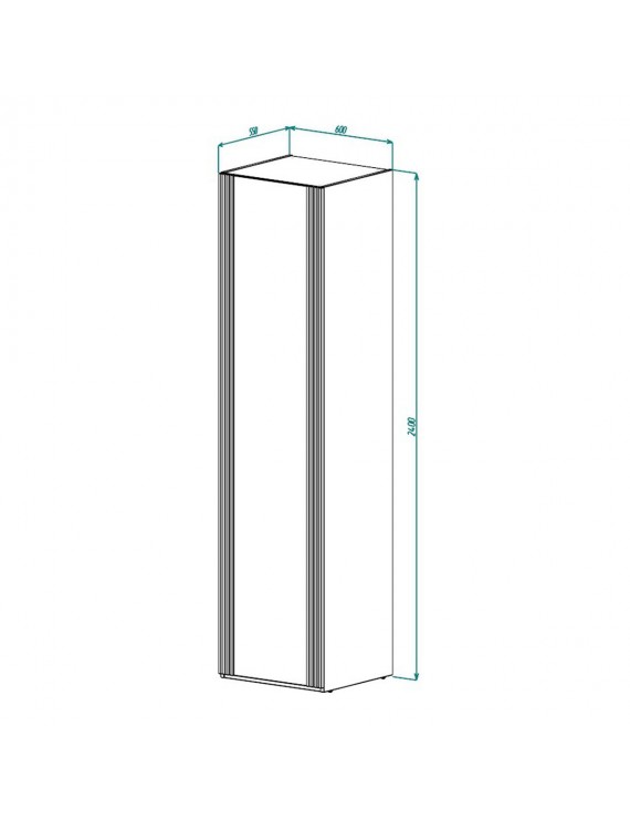 Пенал з дзеркалом MELODY C 2400