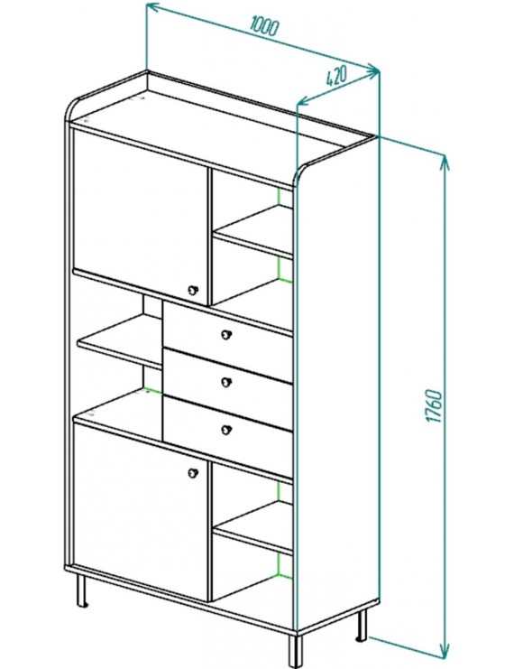 Шафа розпашна TAURO A 100x176 см Кашемір/Горіх франклін тютюновий