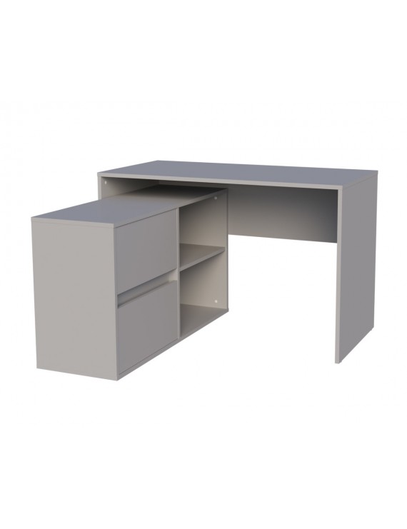 Cтіл письмовий кутовий TWIN K 120x60 см Камінь Сірий