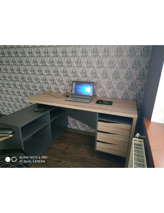 Стіл письмовий CONNECT 3 L 157,5*78,6 см Дуб сонома трюфель/Антрацит