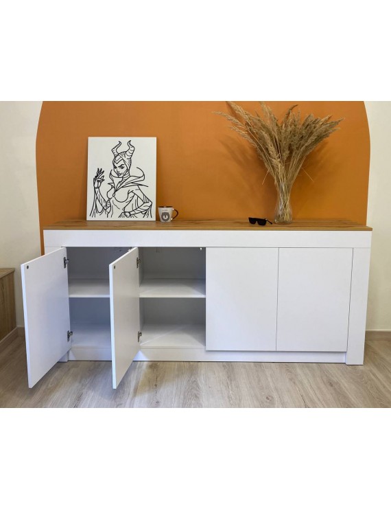 Великий комод LION Ларрі-1 Нiмфея альба/Дуб Аппалачи (LION-041009)