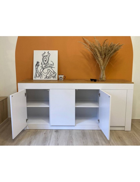 Великий комод LION Ларрі-1 Нiмфея альба/Дуб Аппалачи (LION-041009)