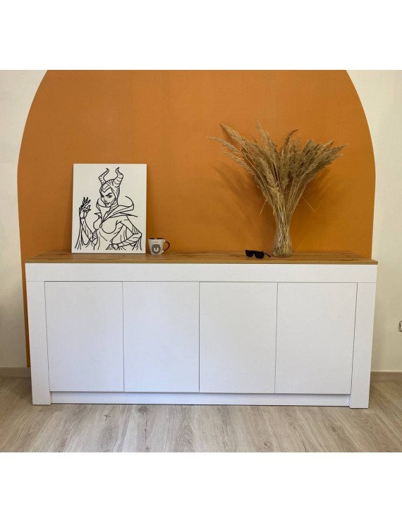 Великий комод LION Ларрі-1 Нiмфея альба/Дуб Аппалачи (LION-041009)