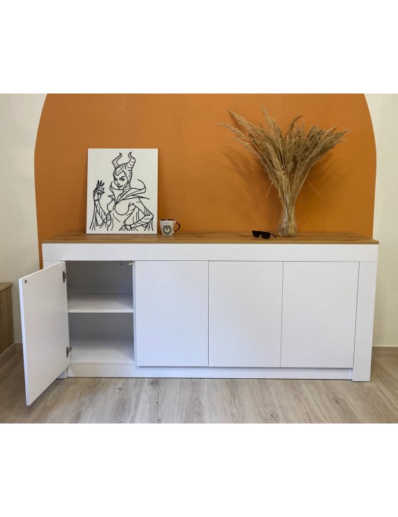 Великий комод LION Ларрі-1 Нiмфея альба/Дуб Аппалачи (LION-041009)