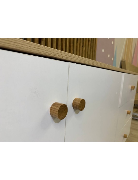 Комод LION Хьюге-5 Дуб Артизан/Німфея альба (LION-041010)