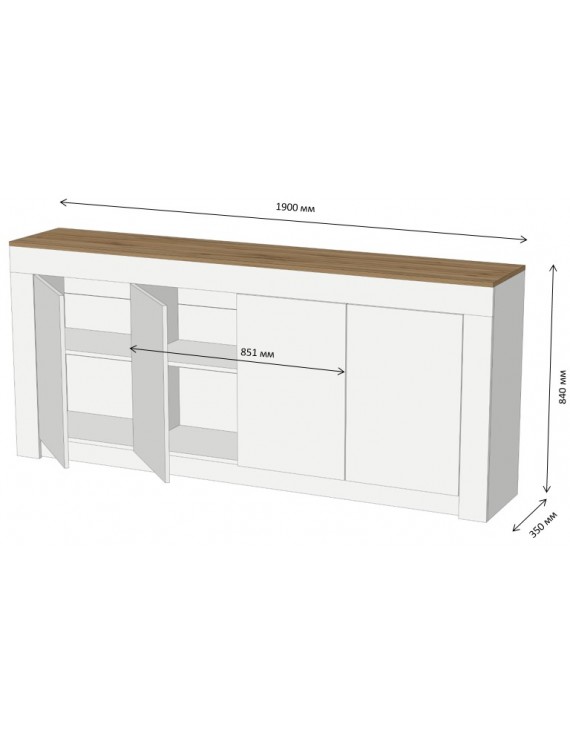 Великий комод LION Ларрі-1 Німфея Альба (LION-041053) ТОП