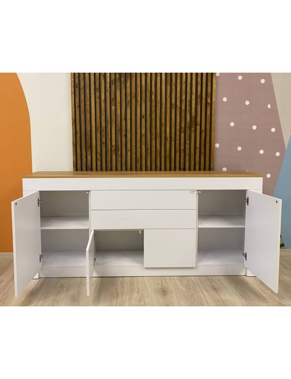 Великий комод LION Ларрі-2 Нiмфея альба/Дуб Аппалачи (LION-041006)