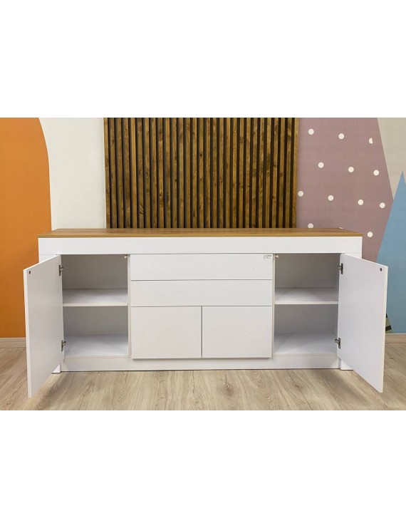 Великий комод LION Ларрі-2 Нiмфея альба/Дуб Аппалачи (LION-041006)