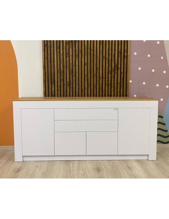 Великий комод LION Ларрі-2 Нiмфея альба/Дуб Аппалачи (LION-041006)