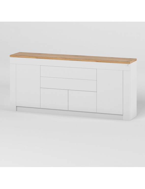 Великий комод LION Ларрі-2 Нiмфея альба/Дуб Аппалачи (LION-041006)