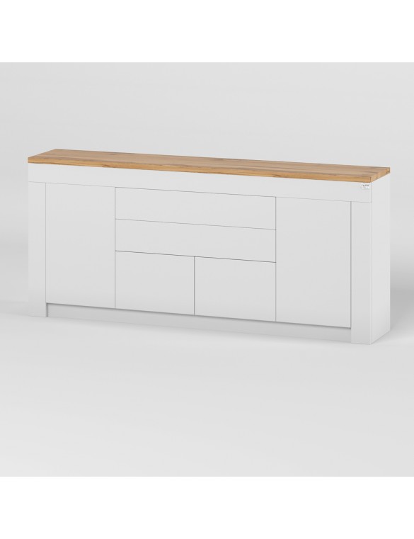 Великий комод LION Ларрі-2 Нiмфея альба/Дуб Аппалачи (LION-041006)