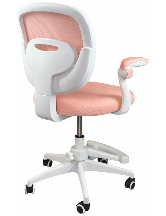 Крісло обертове дитяче з підставкою для ніг PERFECT KIDS PINK Perfect Home Рожевий (PFH-092118)