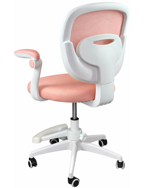 Крісло обертове дитяче з підставкою для ніг PERFECT KIDS PINK Perfect Home Рожевий (PFH-092118)