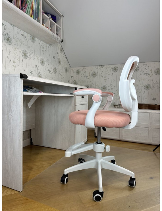 Крісло обертове дитяче з підставкою для ніг PERFECT KIDS PINK Perfect Home Рожевий (PFH-092118)