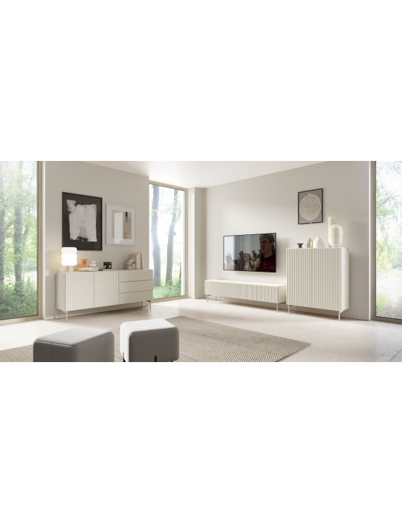 Комод високий Perfect Home Муті / Muti 2D/98 2-дверний Кашемір (PFH-091386)