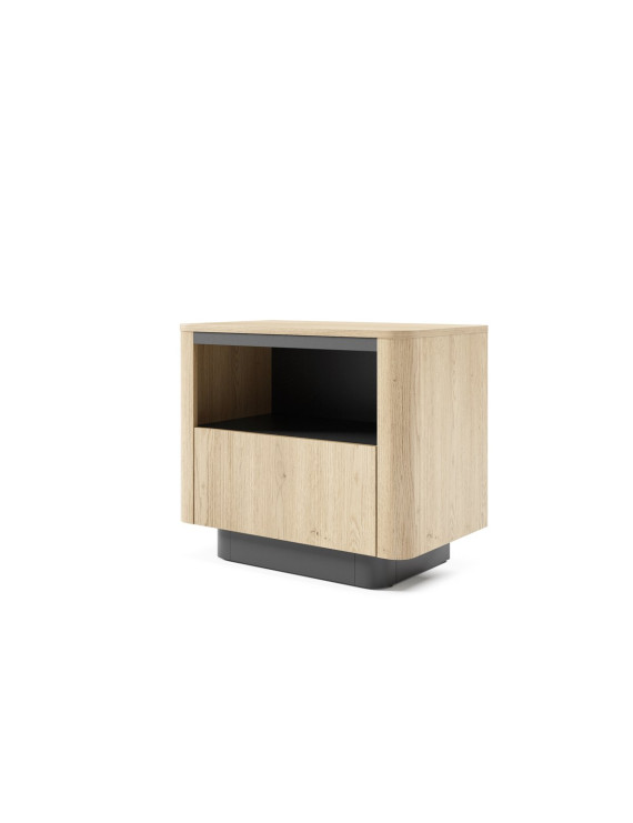 Тумба приліжкова Perfect Home Торро / Torro 1S/63 з 1 шухлядою Дуб кремона/чорний (PFH-091419)