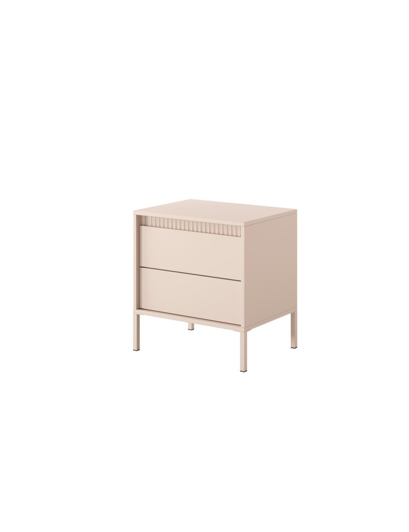 Тумба приліжкова Perfect Home Сенсо / Senso 2S/53 з 2 шухлядами Беж (PFH-092035)