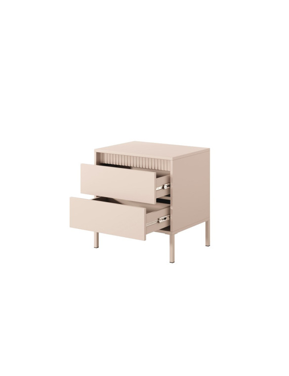 Тумба приліжкова Perfect Home Сенсо / Senso 2S/53 з 2 шухлядами Беж (PFH-092035)