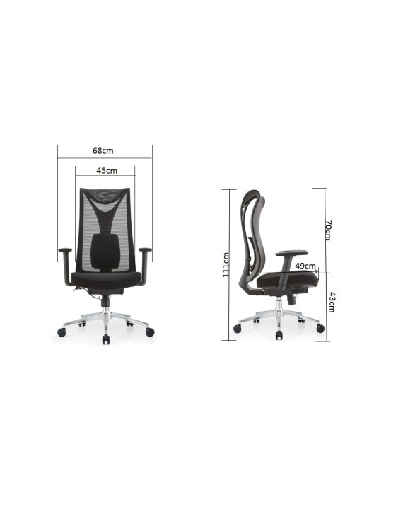 Крісло комп'ютерне HQOC-17 Perfect Home Чорний (PFH-092087)
