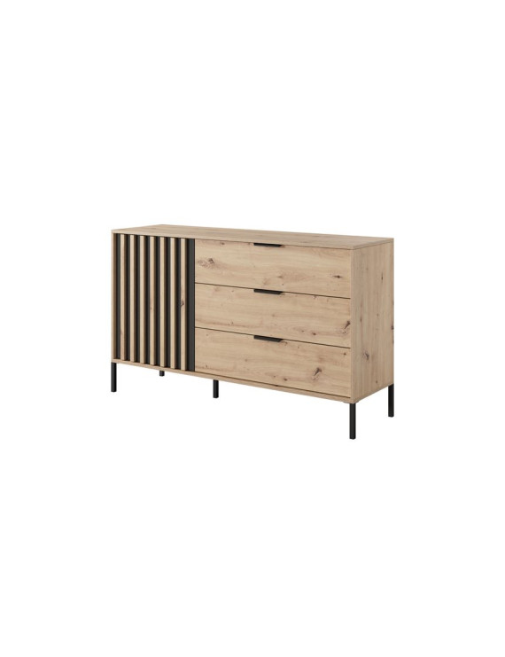 Комод Perfect Home Таллі / Tally 1-дверний з 3 шухлядами 1D3S/138 Дуб артизан/антрацит (PFH-091096)