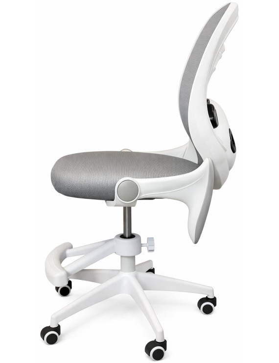 Крісло обертове дитяче з підставкою для ніг PERFECT KIDS PANDA GRAY Perfect Home Сірий (PFH-092110)
