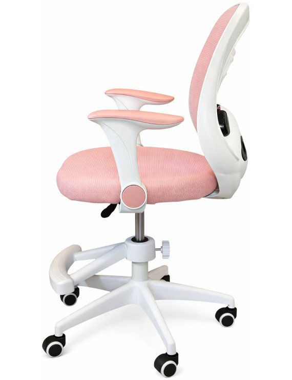 Крісло обертове дитяче з підставкою для ніг PERFECT KIDS PANDA PINK Perfect Home Рожевий (PFH-092111)