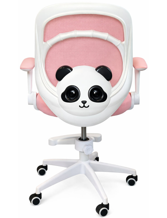 Крісло обертове дитяче з підставкою для ніг PERFECT KIDS PANDA PINK Perfect Home Рожевий (PFH-092111)
