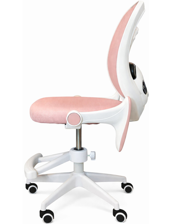 Крісло обертове дитяче з підставкою для ніг PERFECT KIDS PANDA PINK Perfect Home Рожевий (PFH-092111)