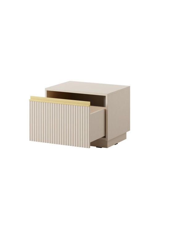 Тумба приліжкова Perfect Home Роял / Royal S54 з 1 шухлядою Бежевий (PFH-091296)