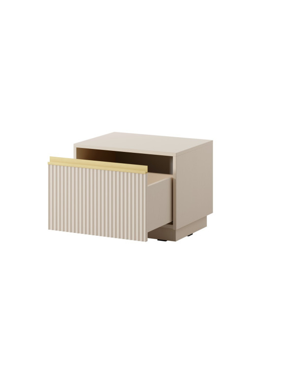 Тумба приліжкова Perfect Home Роял / Royal S54 з 1 шухлядою Бежевий (PFH-091296)