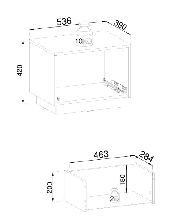 Тумба приліжкова Perfect Home Роял / Royal S54 з 1 шухлядою Бежевий (PFH-091296)