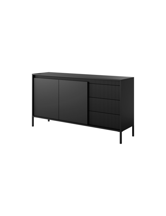 Комод Perfect Home Сенсо / Senso 2-дверний з 3 шухлядами 2D3S/153 Чорний (PFH-091135)