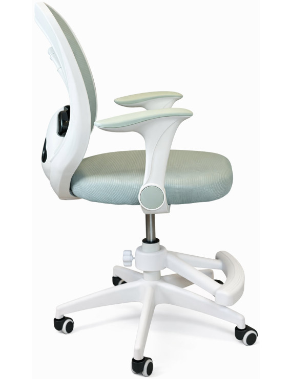 Крісло обертове дитяче з підставкою для ніг PERFECT KIDS PANDA GREEN Perfect Home Зелений (PFH-092112)