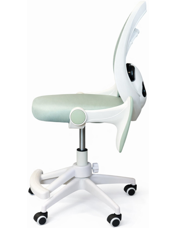 Крісло обертове дитяче з підставкою для ніг PERFECT KIDS PANDA GREEN Perfect Home Зелений (PFH-092112)