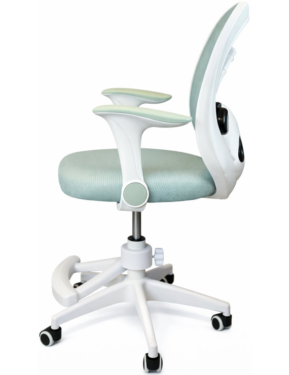 Крісло обертове дитяче з підставкою для ніг PERFECT KIDS PANDA GREEN Perfect Home Зелений (PFH-092112)