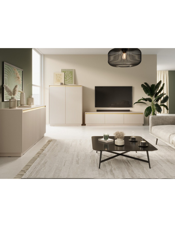Комод Perfect Home Роял / Royal K154 3-дверний Бежевий (PFH-091291)