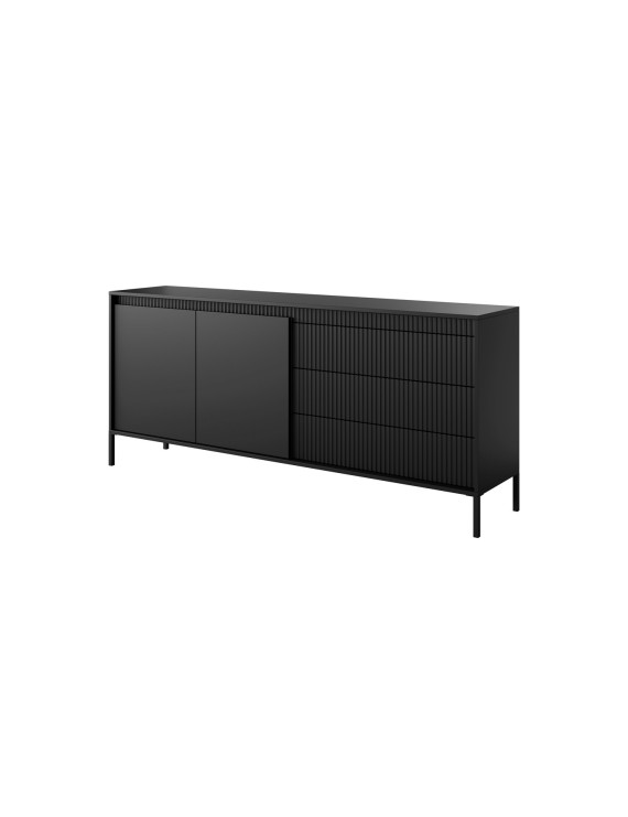 Комод Perfect Home Сенсо / Senso 2-дверний з 3 шухлядами 2D3S/187 Чорний (PFH-091136)