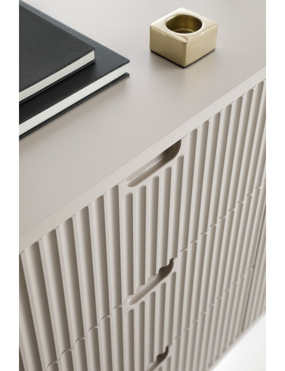 Комод Perfect Home Зова / Zova 2-дверний з чорними ніжками K103 Кашемір (PFH-091283)