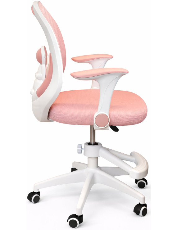 Крісло обертове дитяче з підставкою для ніг PERFECT KIDS ASTRONAUT PINK Perfect Home Рожевий (PFH-092115)