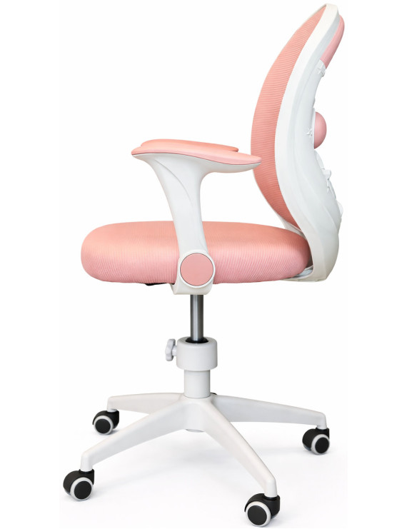 Крісло обертове дитяче з підставкою для ніг PERFECT KIDS ASTRONAUT PINK Perfect Home Рожевий (PFH-092115)