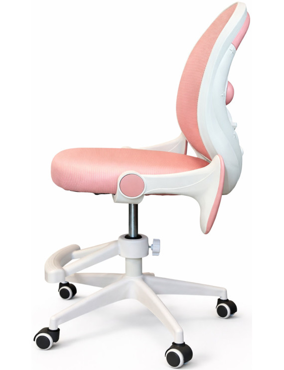 Крісло обертове дитяче з підставкою для ніг PERFECT KIDS ASTRONAUT PINK Perfect Home Рожевий (PFH-092115)