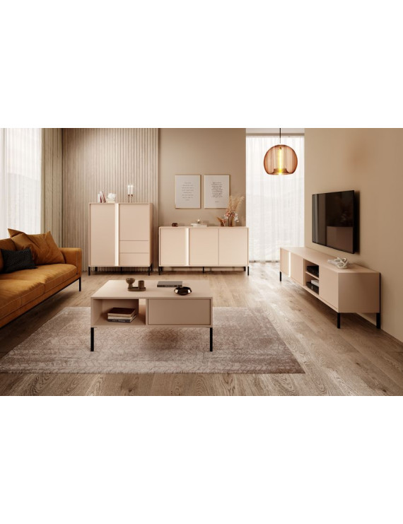 Стіл журнальний Perfect Home Даст / Dast 97 Беж (PFH-091001)