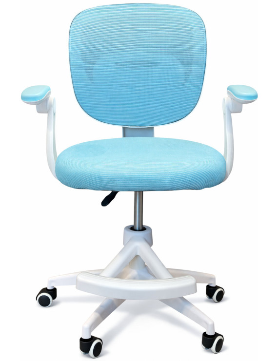 Крісло обертове дитяче з підставкою для ніг PERFECT KIDS BLUE Perfect Home Блакитний (PFH-092116)