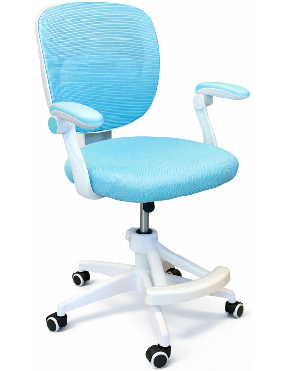 Крісло обертове дитяче з підставкою для ніг PERFECT KIDS BLUE Perfect Home Блакитний (PFH-092116)