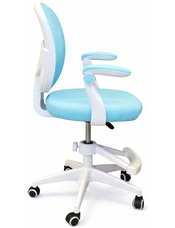 Крісло обертове дитяче з підставкою для ніг PERFECT KIDS BLUE Perfect Home Блакитний (PFH-092116)